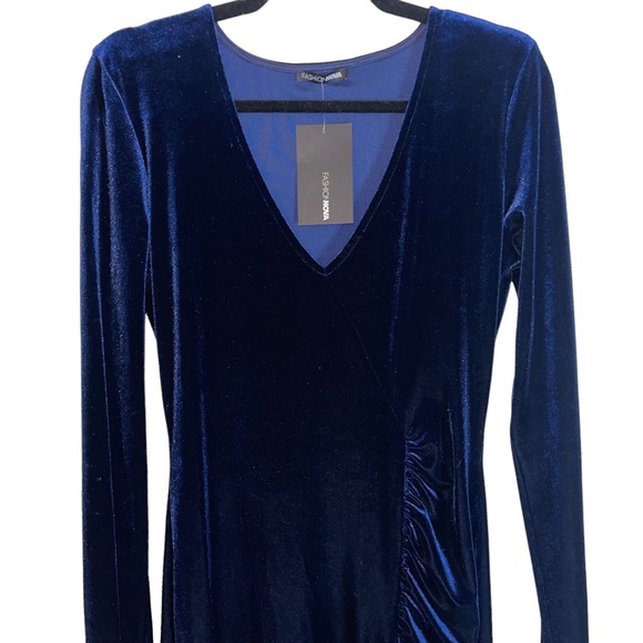 Fashion Nova Velvet Dress - Picture 1 of 7